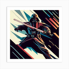 Darth Vader Geometric Art Print Art Print