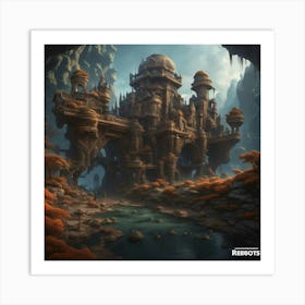 Castle Of Robots Art Print