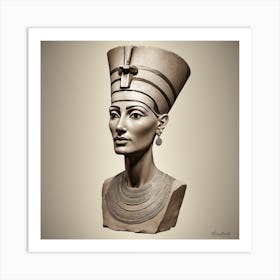 Bust Of Nefertiti Art Print