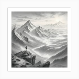 Day In The Mountains art Art Print