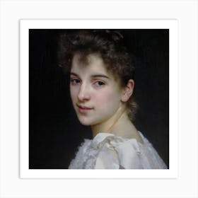 Portrait Of A Young Woman Art Print