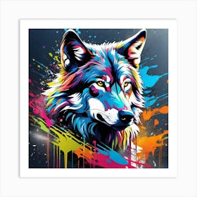 Wolf Painting 1 Art Print