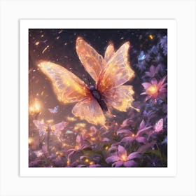 Fluttering Butterflies Art Print