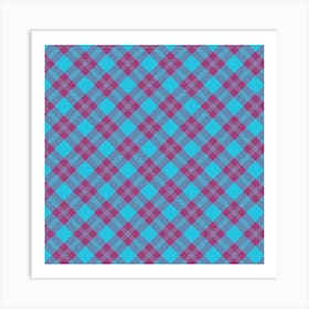 Plaid Pattern 49 Art Print