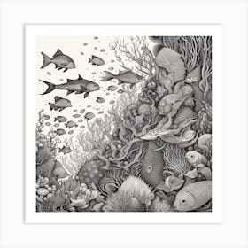 Coral Reef Art Print