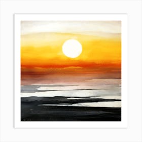 Sea Sunset Art Print