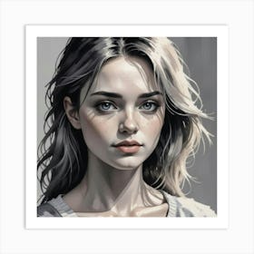 Portrait Of A Girl 13 Art Print