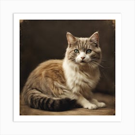 Portrait Of A Cat Art Print