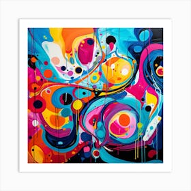 Juangisme Mindless Journey Abstract Art #3 Art Print