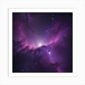 Purple Nebula Art Print