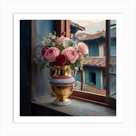 Flowers In A Vase 3 Art Print