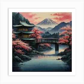 Japanese Bridge 2 Art Print