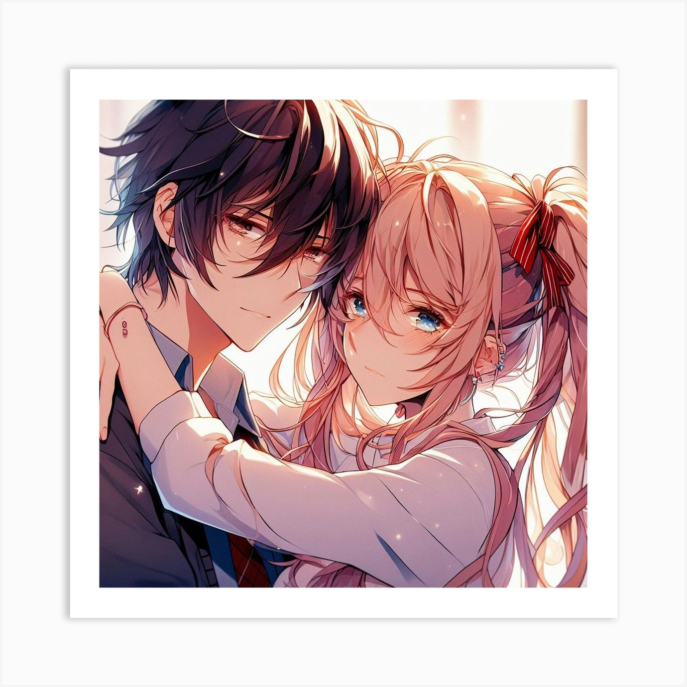 Amazon.com: COOPOY Anime Couple Hugging Poster Canvas Customized Poster  Bedroom Paintings Room Decor Posters for Wall 08x12inch(20x30cm) : לבית  ולמטבח