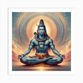 Lord Shiva 42 Art Print