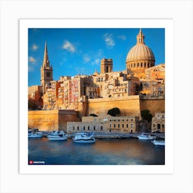 Malta City Art Print