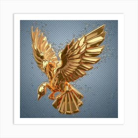 Golden Phoenix 1 Art Print