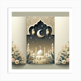 Ramadan Greeting Card 7 Art Print