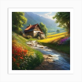 House In The Countryside 21 Art Print
