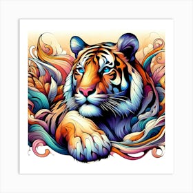 Creative Wild Animal Representation 34 Art Print