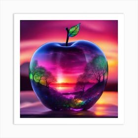 Sunset Apple 1 Art Print