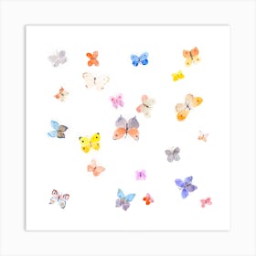 Candy Butterflies Art Print