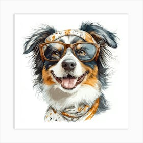 Australian Shepherd 9 Art Print