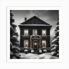 House In The Snow 2 Art Print