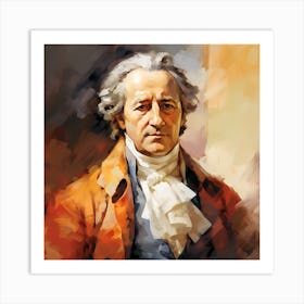 Portrait Of Johann Wolfgang von Goethe Art Print