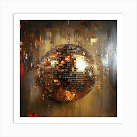 Disco Ball Canvas Print Art 7 Art Print