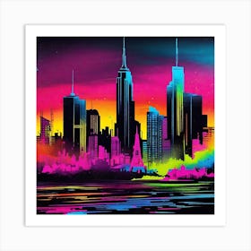 New York City Skyline 42 Art Print