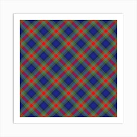 Plaid Fabric 175 Art Print