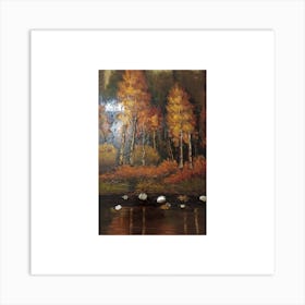 Autumn Trees Art Print