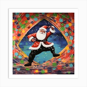 Santa Dance Art Print