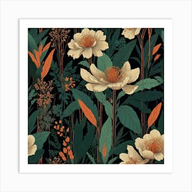 Floral Pattern 5 Art Print