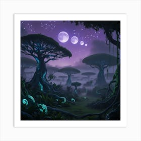 Alien Landscape Art Print