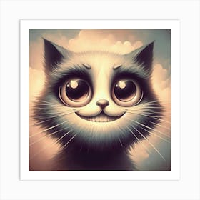 Cute Cat Art Print