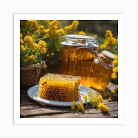 Honey Bees Art Print