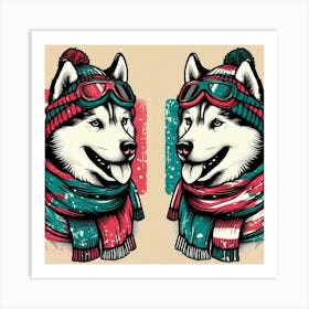 Husky dog 7 Art Print