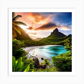 Travel Relaxation Adventure Beach Exploration Leisure Tropical Getaway Scenic Sightseeing (8) Art Print