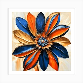 Abstract Daisy Art Print