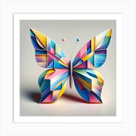 Abstract Butterfly Art Print