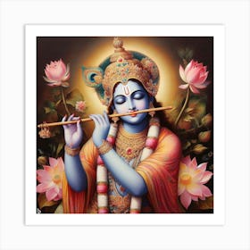 Lord Krishna 1 Art Print