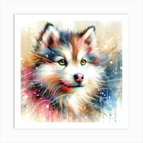 Husky Painting 1 Art Print