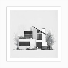 Modern House Art Print