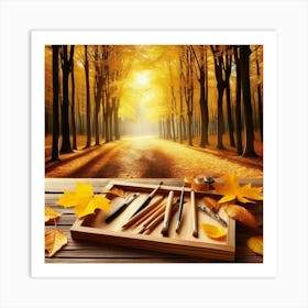 Autumn forest Art Print