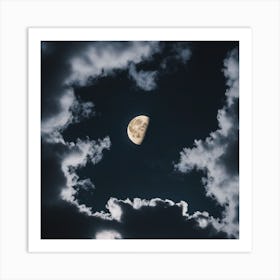 Moon In The Sky Art Print