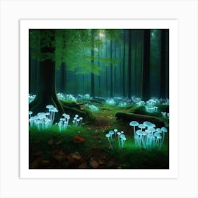 Fungus Forest 2 Art Print