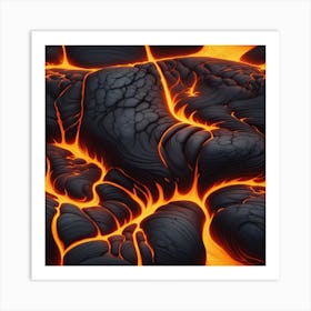 Lava texture 16 Art Print