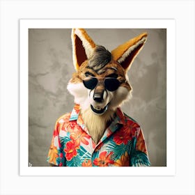 Fox Mask 15 Art Print