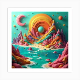 3d Art Art Print